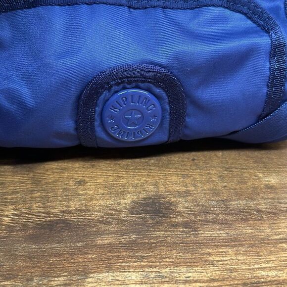 Kipling Small Crossbody Bag Blue Purple with Monkey Key Chain - Picture 3 of 13